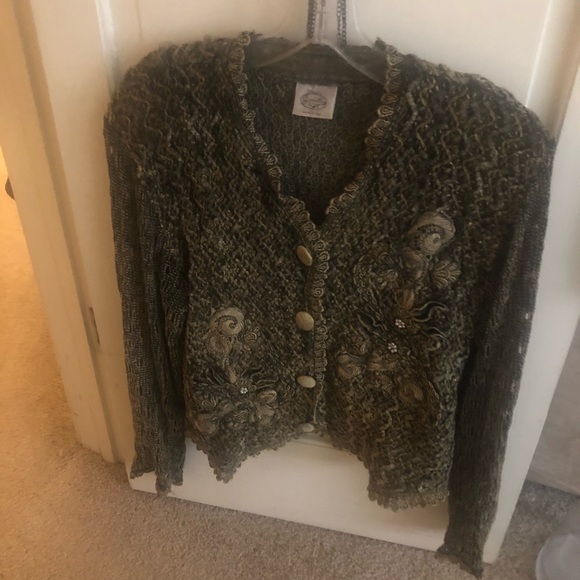 COPY - Exquisite silk embroidered top with rich detail. Hand made in Italy. Bes… - Picture 1 of 7